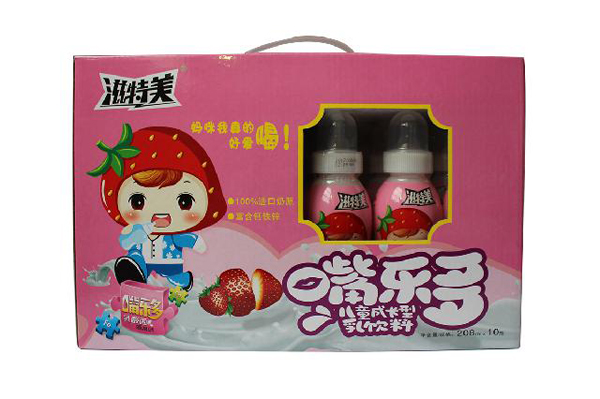 滋特美嘴樂多兒童成長型乳飲料 10瓶箱裝 粉色