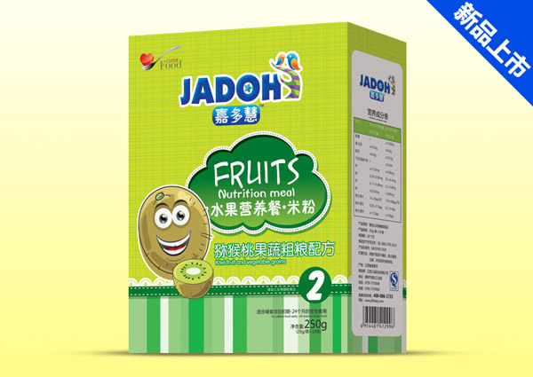 嘉多慧獼猴桃果蔬粗糧-水果營養(yǎng)餐米粉(盒)