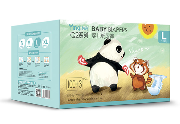 茵奇Q2系列嬰兒紙尿褲L100+3