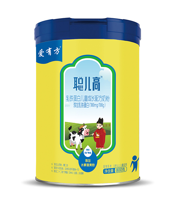 愛有方聰兒高乳鐵蛋白兒童配方奶粉800g