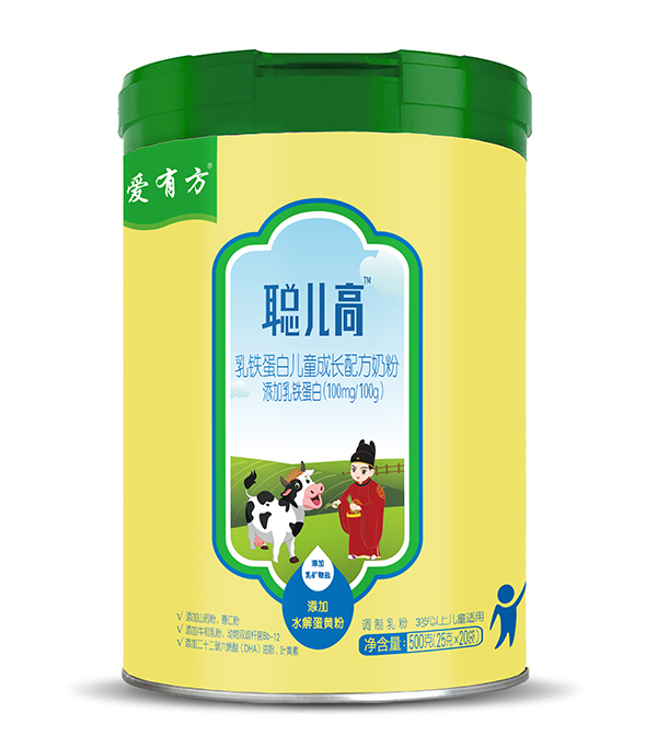 愛有方聰兒高乳鐵蛋白兒童配方奶粉500g