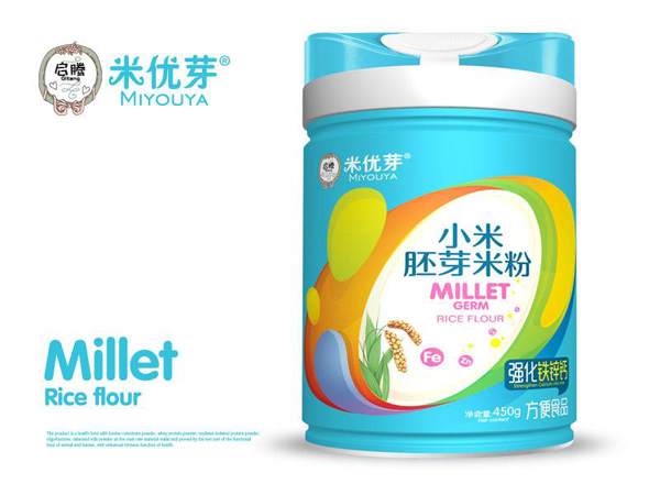 米優(yōu)芽小米胚芽米粉-強化鐵鋅鈣聽裝