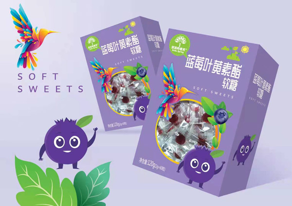 沃沃的春天藍(lán)莓葉黃素酯軟糖