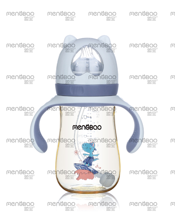 盟寶小熊PPSU奶瓶 藍(lán)色