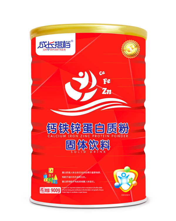 成長搭檔鈣鐵鋅蛋白質粉