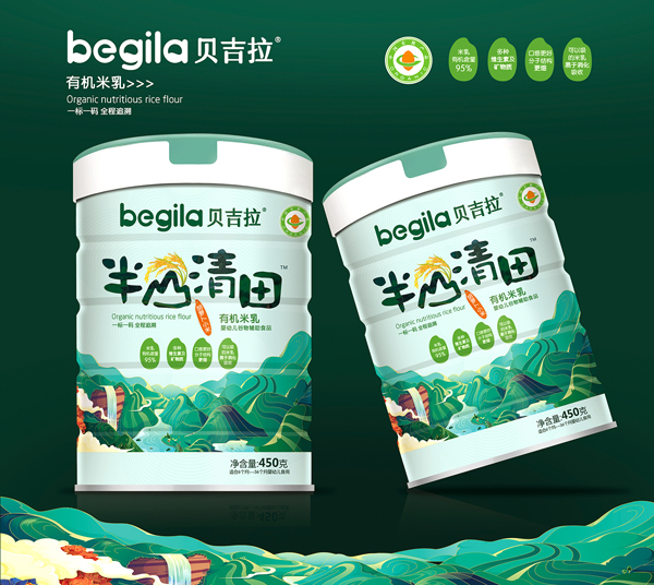 貝吉拉半山清田有機(jī)米乳 胡蘿卜小米 聽(tīng)裝