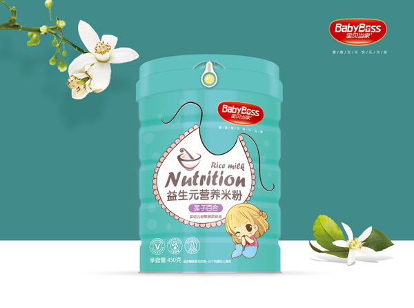 寶貝當(dāng)家蓮子百合益生元營(yíng)養(yǎng)米粉 聽裝