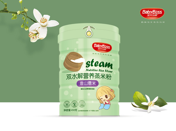 寶貝當(dāng)家淮山薏米雙水解營(yíng)養(yǎng)蒸米粉 聽裝