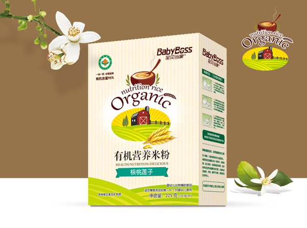 寶貝當(dāng)家核桃蓮子有機營養(yǎng)米粉 盒裝