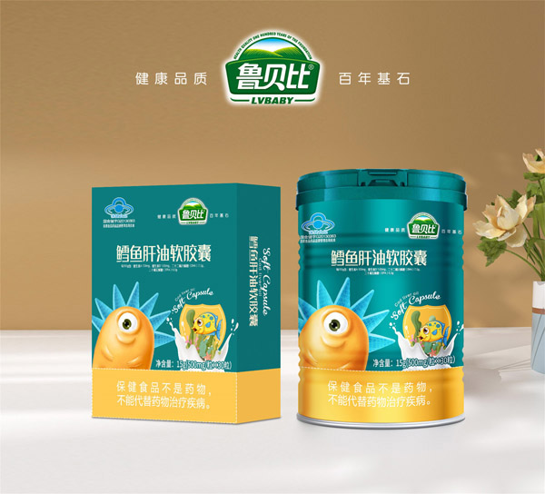 魯貝比果鱈魚肝油軟膠囊