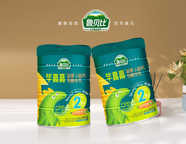 魯貝比畢高高胡蘿卜高鈣特膳米乳 罐裝