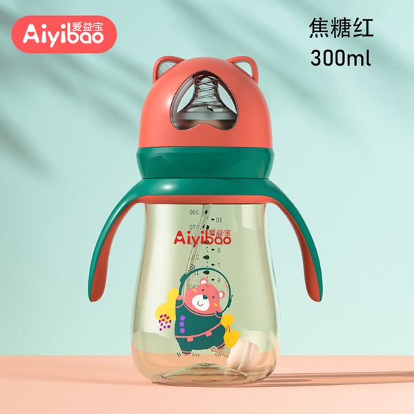 愛(ài)益寶一瓶三用PPSO奶瓶 焦糖紅300ml.jpg