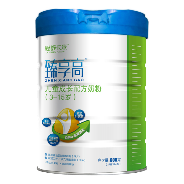 愛(ài)舒卡米臻享高兒童成長(zhǎng)配方奶粉(3-15歲)