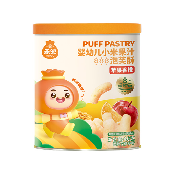 禾兜小米果汁泡芙酥(蘋果香橙)