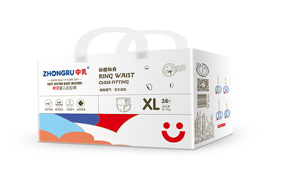 中乳棉柔嬰兒拉拉褲XL