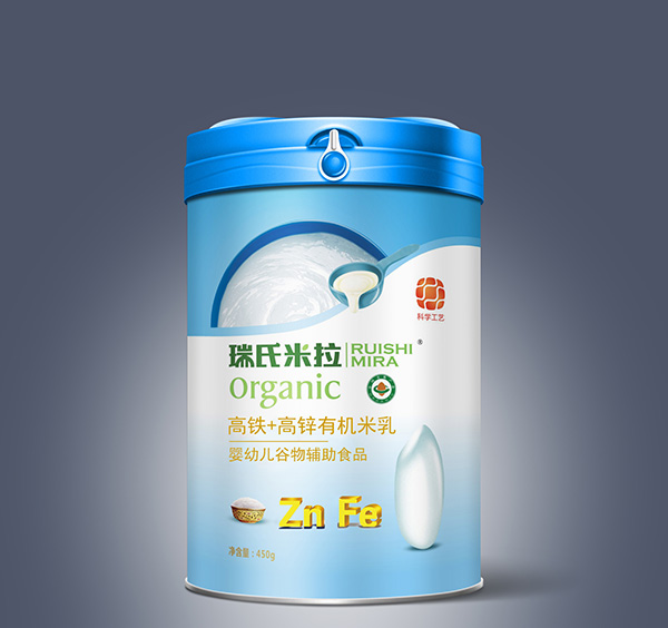 瑞氏米拉鐵加鋅有機(jī)米乳450g