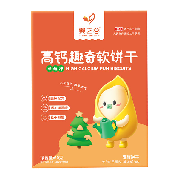嬰之谷高鈣趣奇軟餅干-草莓味