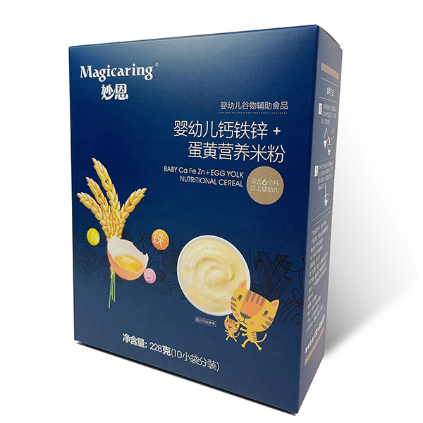 妙恩嬰幼兒鈣鐵鋅+蛋黃營養(yǎng)米粉
