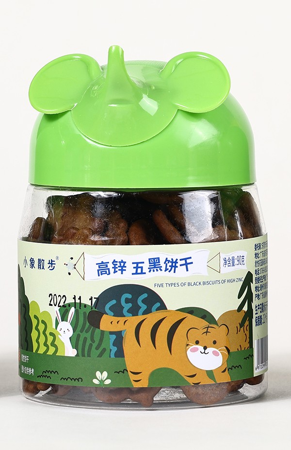 小象散步高鋅五黑餅干