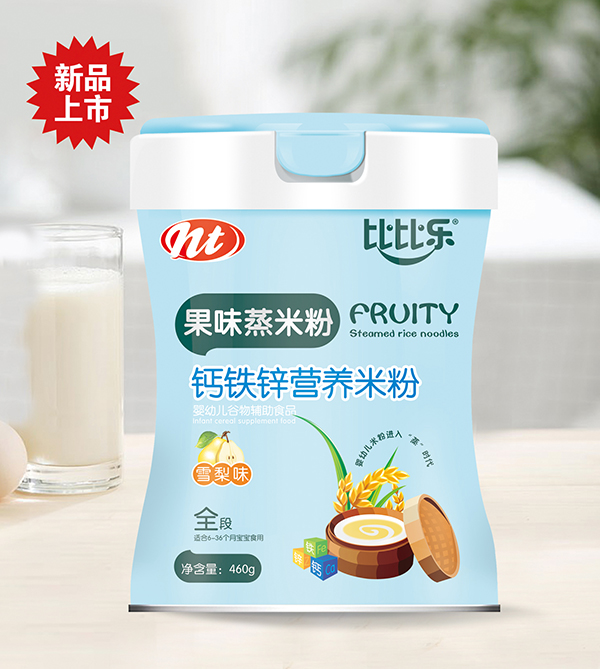 比比樂鈣鐵鋅果味蒸米粉  聽裝