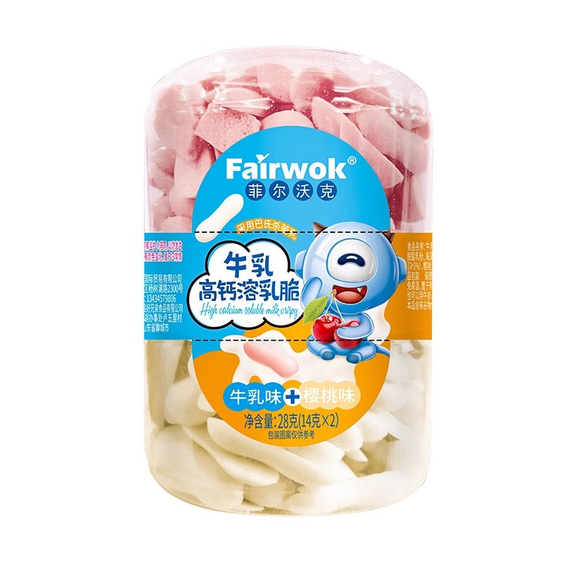 菲爾沃克牛乳高鈣溶乳脆