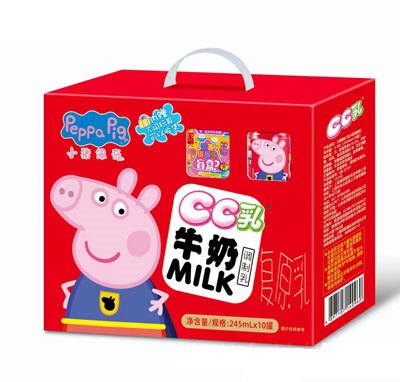 小豬佩奇CC乳牛奶(調制乳)245ml×10罐(盲盒)