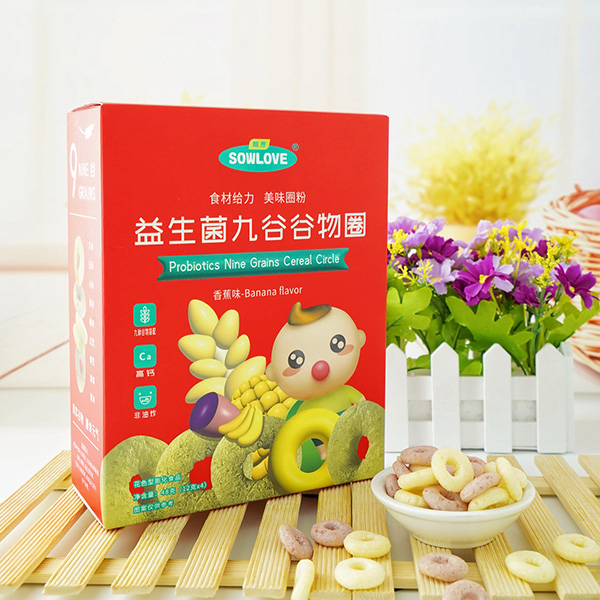 甄育益生菌九谷谷物圈-香蕉味