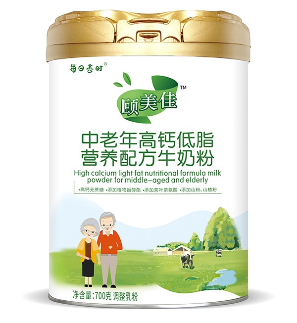圣元每日膳時(shí)頤美佳中老年高鈣低脂營(yíng)養(yǎng)配方牛奶粉