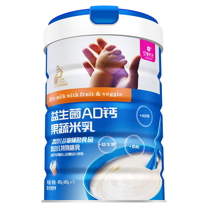 貝美時(shí)光益生菌AD鈣果蔬米乳