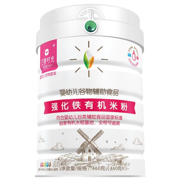 貝美時光強化鐵有機(jī)米粉
