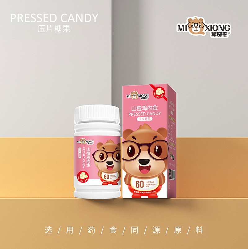 米奇熊山楂雞內(nèi)金壓片糖果