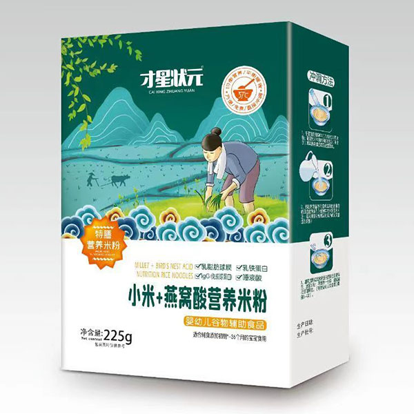 才星狀元特膳營(yíng)養(yǎng)米粉-小米+燕窩酸盒裝