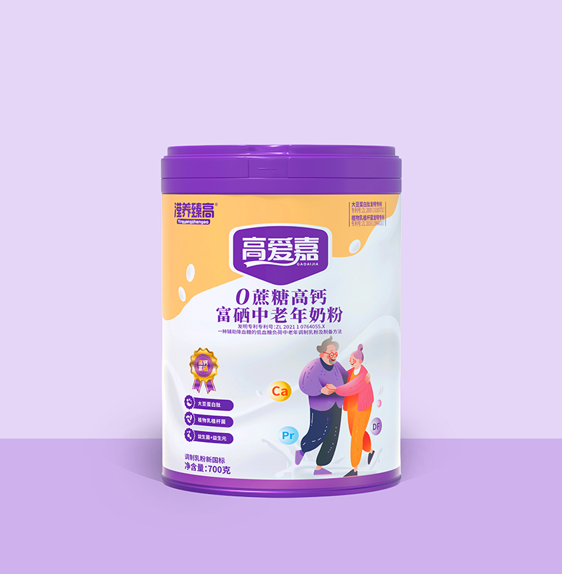 圣元瀅養(yǎng)臻高高愛(ài)嘉0蔗糖高鈣富硒中老年奶粉