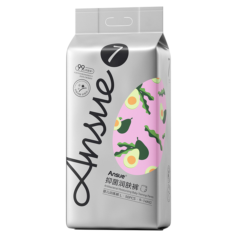 Ansue安秀抑菌潤(rùn)膚嬰兒訓(xùn)練褲L