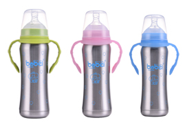 邦貝小象不銹鋼奶瓶