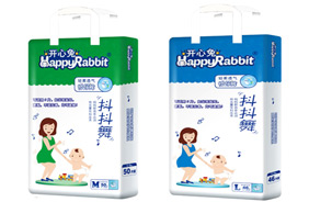 開心兔輕柔透氣紙尿褲