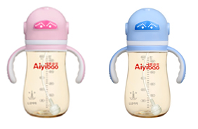 愛益寶寬口機(jī)器人型PPSU奶瓶