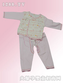 安嬰寶粉色開襠褲