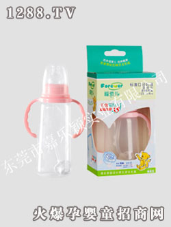 福愛(ài)兒標(biāo)準(zhǔn)口120ML帶吸管手柄直身奶瓶