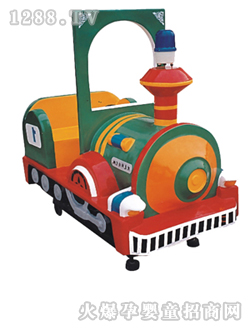 小貝蕾仿古火車頭搖擺機