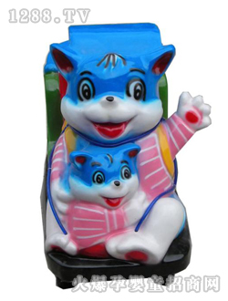 小貝蕾藍貓電動投幣搖擺機