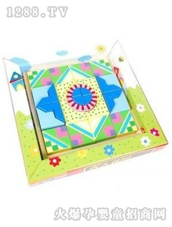 春天花園立體拼圖積木