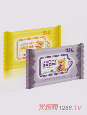 潔之美嬰兒?jiǎn)⒎庋b濕巾10P