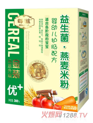 每滋優(yōu)+益生菌燕麥護(hù)腸米粉
