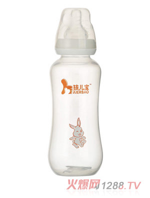 孩兒寶白色標(biāo)口圓弧自動PP奶瓶300ml