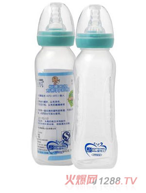 嬰侍衛(wèi)標(biāo)準口徑方形PP奶瓶300ml