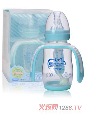 嬰侍衛(wèi)標(biāo)準口徑三耳自動PP奶瓶150ml