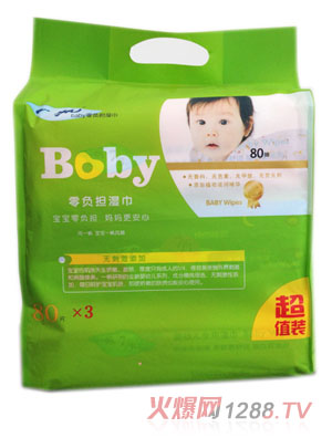一帆零負(fù)擔(dān)嬰兒濕巾三連包240片裝