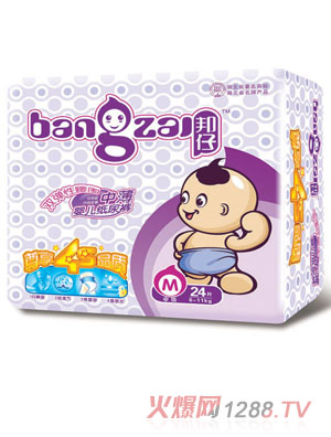 邦仔中薄嬰兒紙尿褲M24片