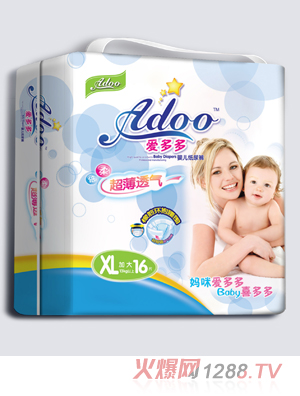 愛(ài)多多超薄透氣嬰兒紙尿褲XL碼16片